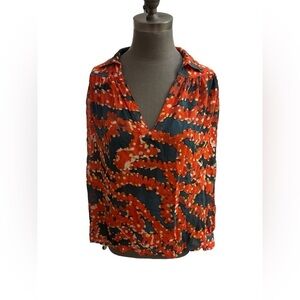 Lenny Niemeyer Printed Silk Shirt Size Small